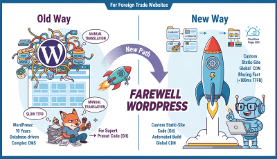 Farewell WordPress：我为外贸网站造了个新轮子