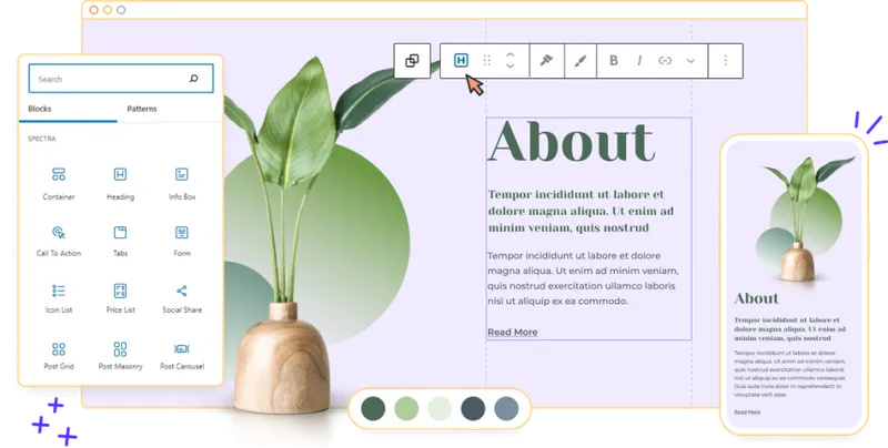 Spectra让WordPress页面排版更简单、组件更丰富