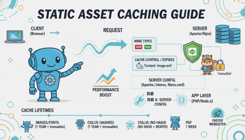 静态资源缓存配置完全指南 - AVIF/WebP/Expires/Cache-Control