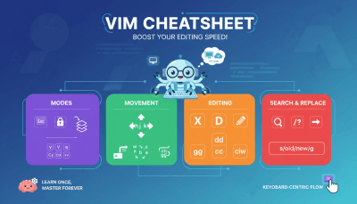 Vim 常用快捷键速查表 - 提升编辑效率必备